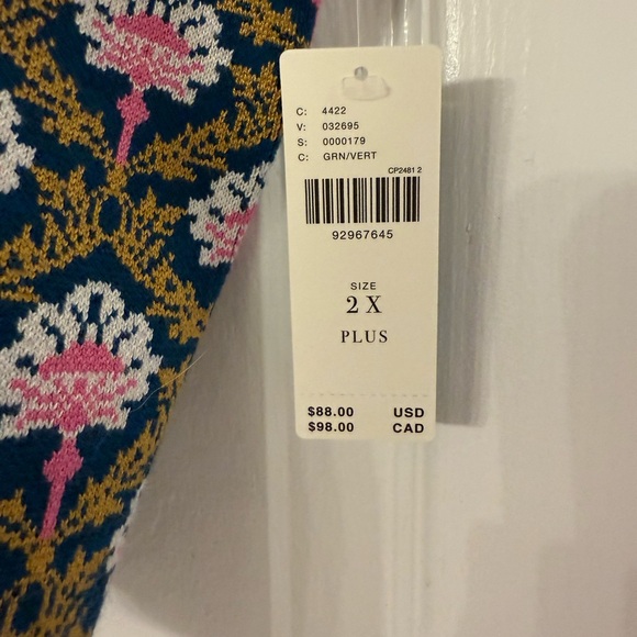 Anthropologie Maeve Square Neck Crop Sweater Tank Button Front Multicolor 2X
NWT - Picture 10 of 10